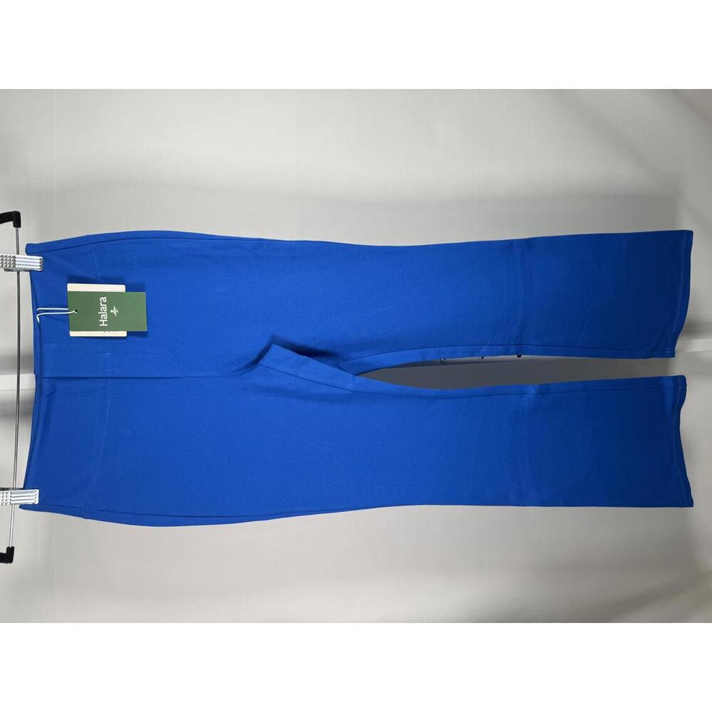 NWT Halara Flex High Waist Back Side Pkt Slight Flare Work Pant Princess Blue XS - Picture 2 of 12